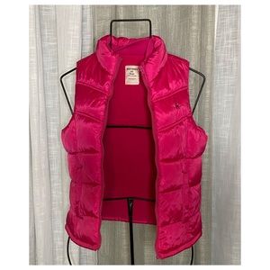 Hot pink puffer vest ❤️